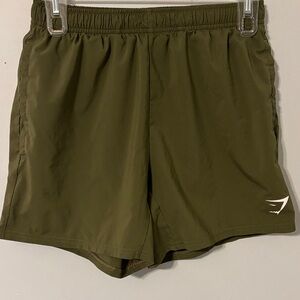 Gymshark Dark Olive Men's Athletic Shorts